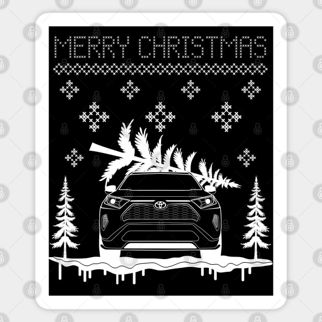 Toyota SUV Christmas Sticker by HSDESIGNS